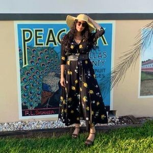 Black Floral Torrid Maxi Dress